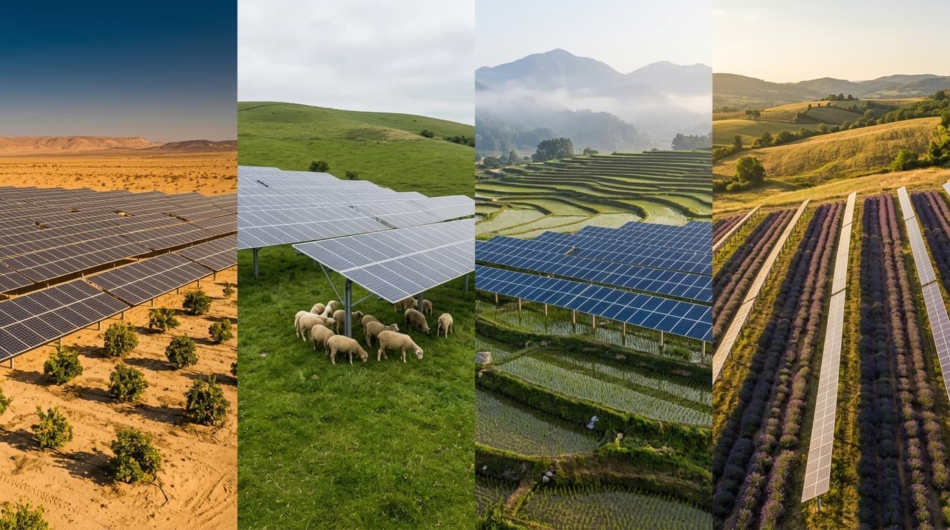 Agri-PV weltweit: Doppelnutzung in verschiedenen Ländern